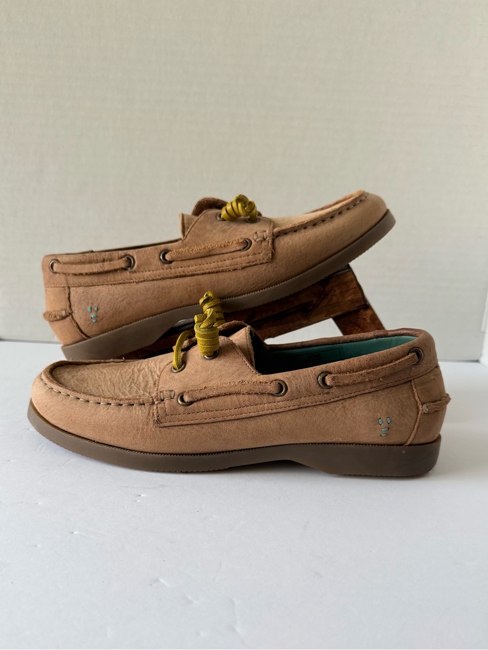 Roan Abide  Boat Shoe Women’s Size 8.5 Leather Washed Style Slip On New No Box